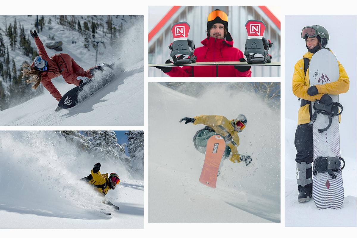 Snowboard photo collage
